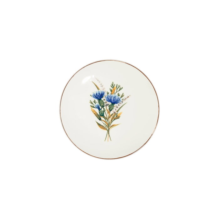 Hermia Lily Tuval 6 TT Juego de 6 Platos de Postre Multicolor Porcelana 20x20 cm